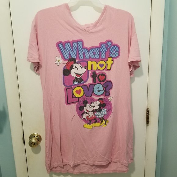 Disney Other - (PRICE IS FIRM!)Disney Vintage Sleep Shirt/Nightgown With Loving Mickey & Minnie